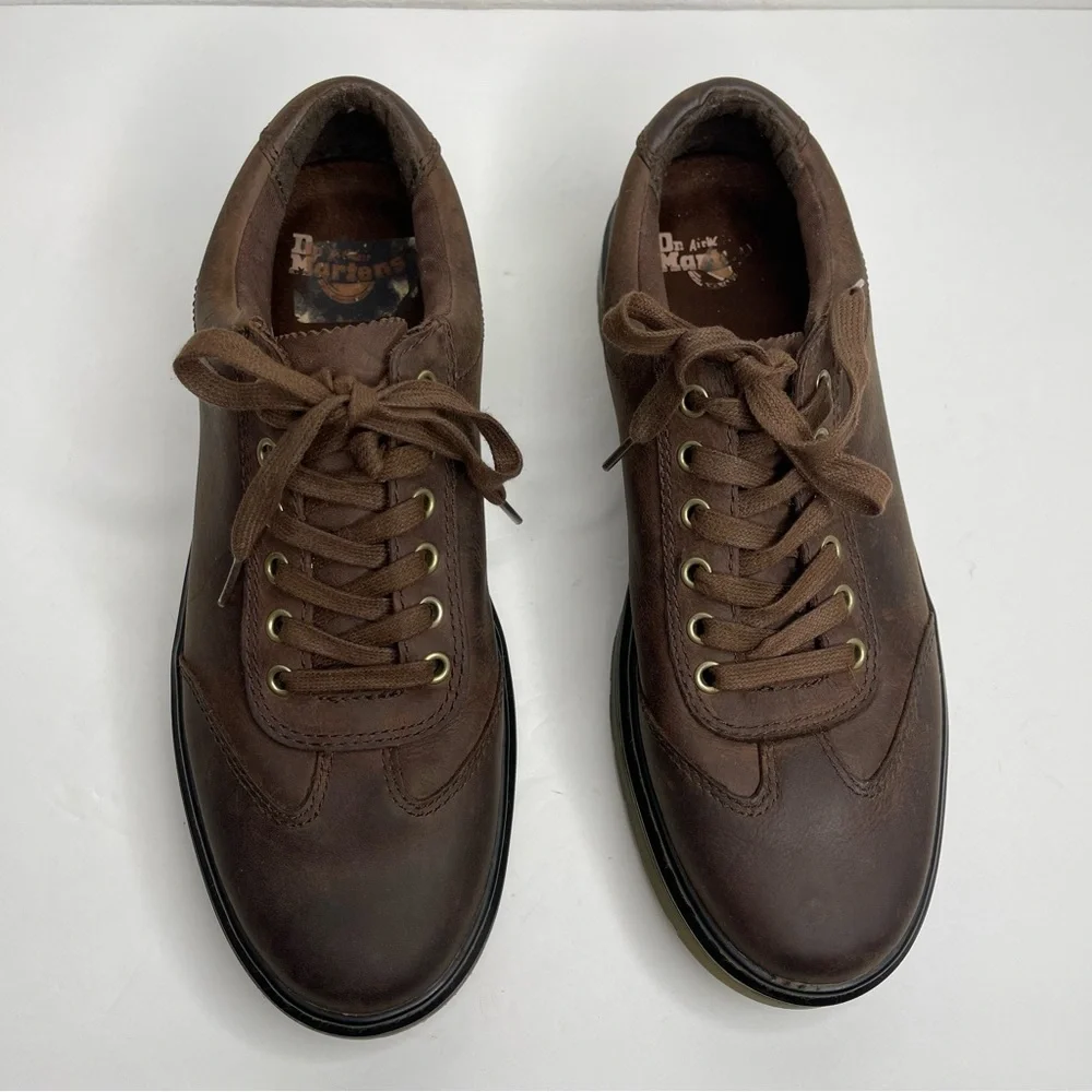 Dr Martens Dewayne Brown Nubuck Leather Lace Up Oxford Shoes Sz 11 Vintage 90’s